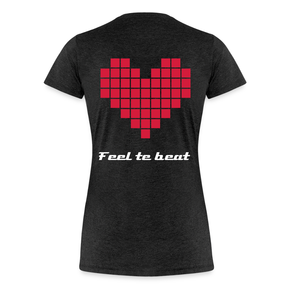 Frauen "feel the beat" T-Shirt - Anthrazit