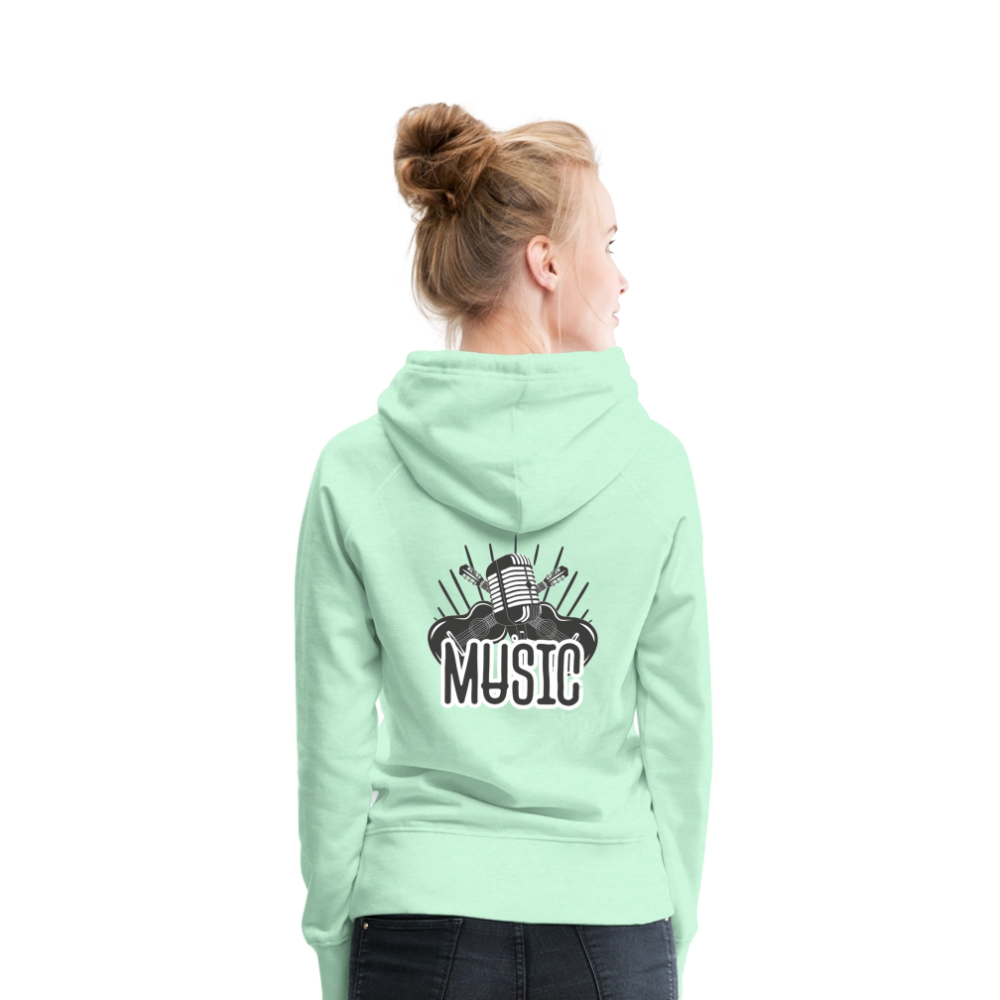 Frauen Flauschrausch Hoodie - helles Mintgrün