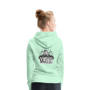 Frauen Flauschrausch Hoodie - helles Mintgrün