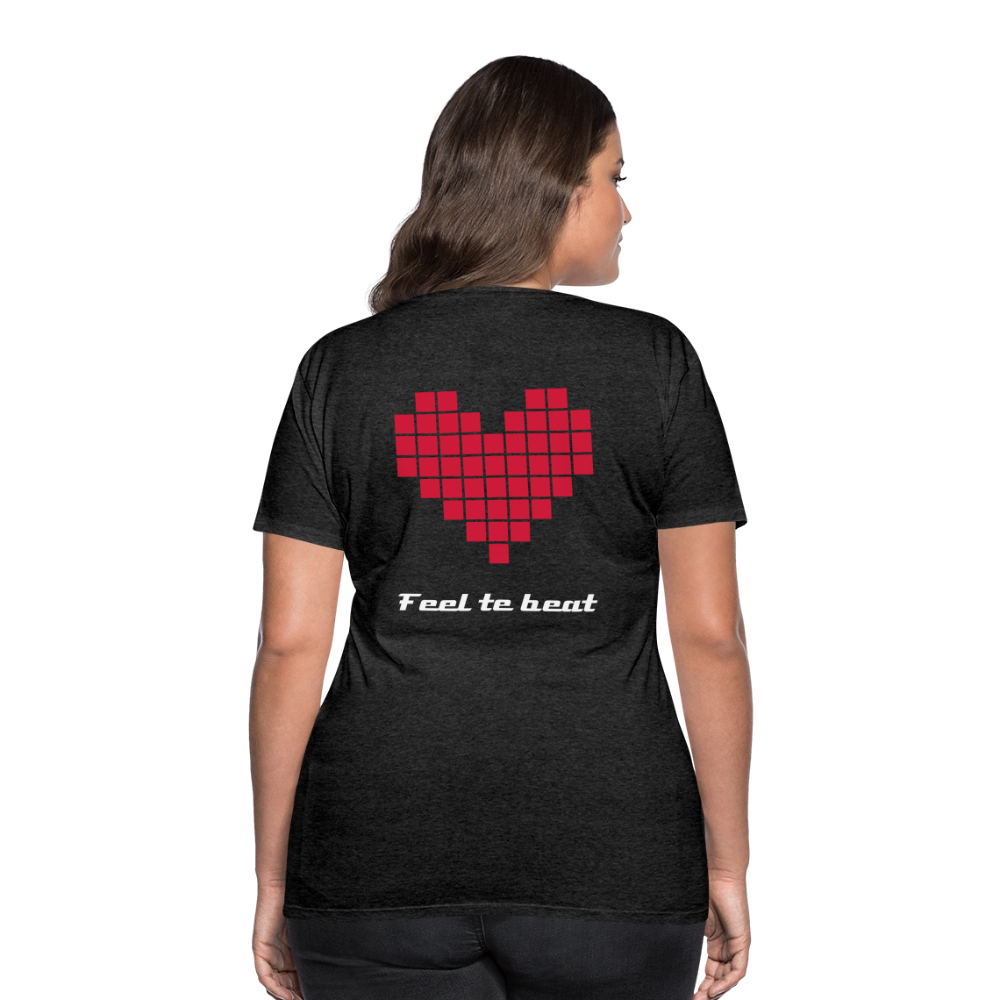 Frauen "feel the beat" T-Shirt - Anthrazit