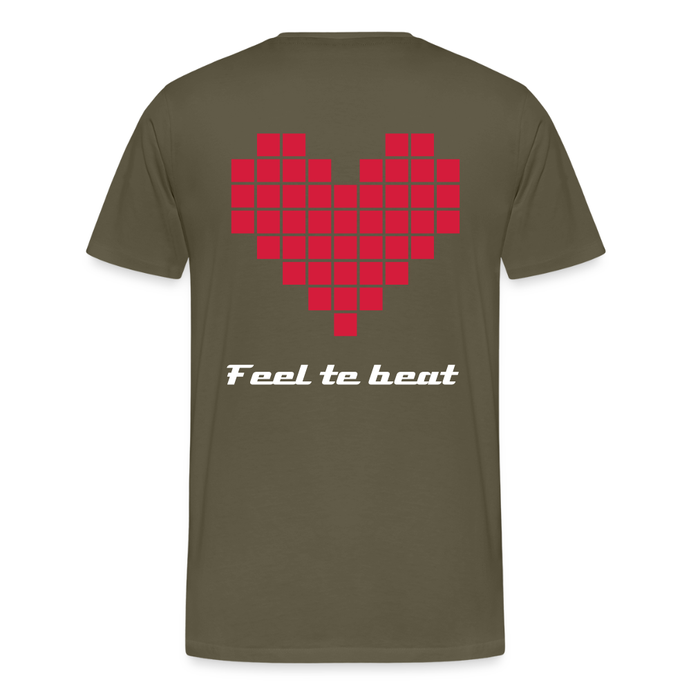 Männer "Feel the beat" T-Shirt - Khaki