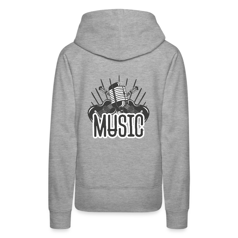 Frauen Flauschrausch Hoodie - Grau meliert