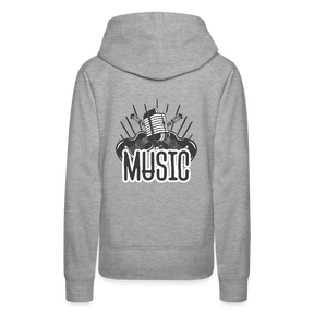 Frauen Flauschrausch Hoodie - Grau meliert