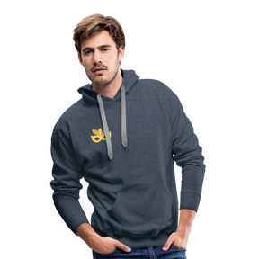 Männer Flauschrausch Hoodie - Jeansblau