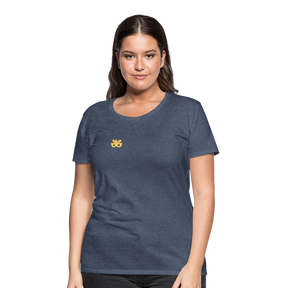 Frauen "feel the beat" T-Shirt - Blau meliert