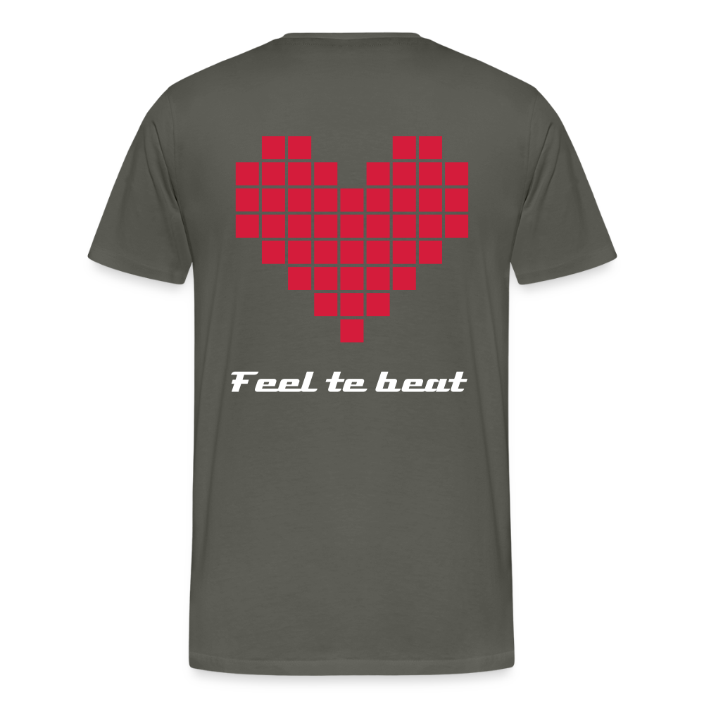 Männer "Feel the beat" T-Shirt - Asphalt