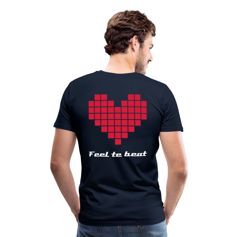 Männer "Feel the beat" T-Shirt - Navy