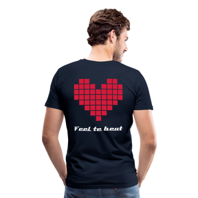 Männer "Feel the beat" T-Shirt - Navy