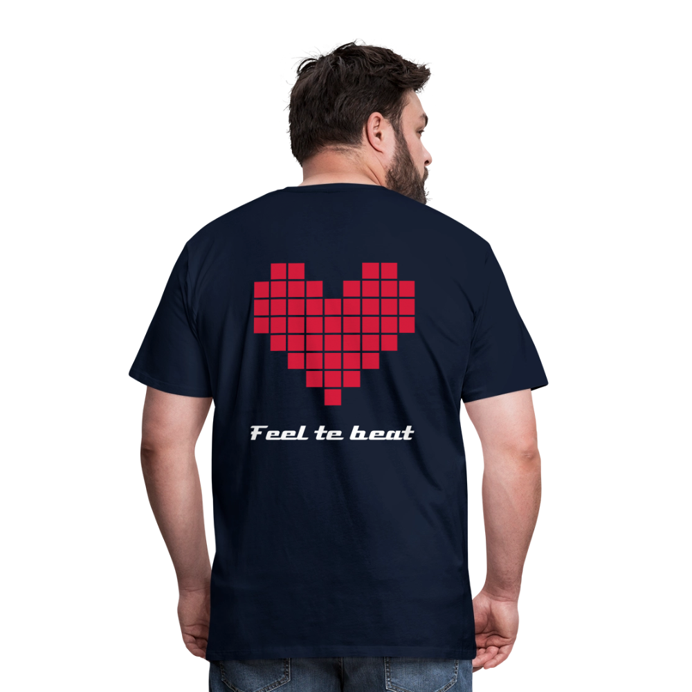 Männer "Feel the beat" T-Shirt - Navy