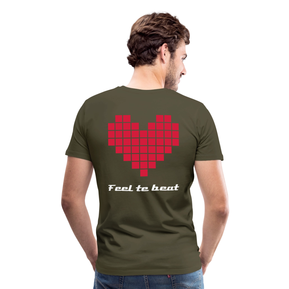 Männer "Feel the beat" T-Shirt - Khaki