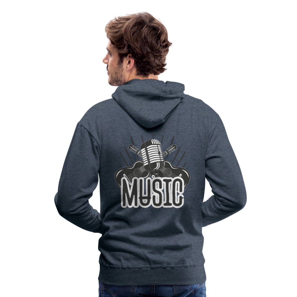 Männer Flauschrausch Hoodie - Jeansblau