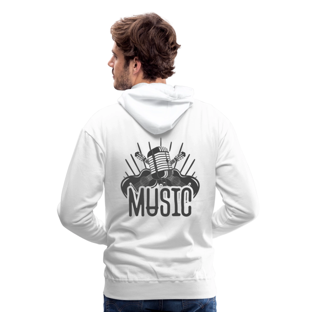 Männer Flauschrausch Hoodie - Weiß