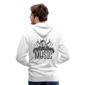 Männer Flauschrausch Hoodie - Weiß