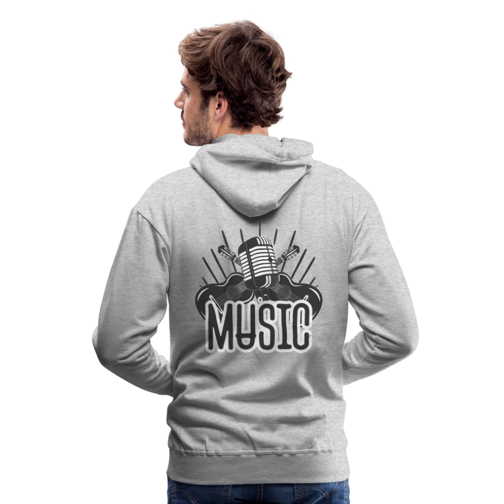 Männer Flauschrausch Hoodie - Grau meliert