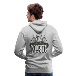 Männer Flauschrausch Hoodie - Grau meliert