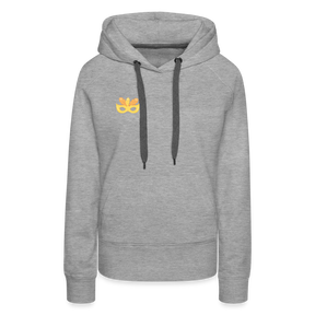 Frauen Flauschrausch Hoodie - Grau meliert