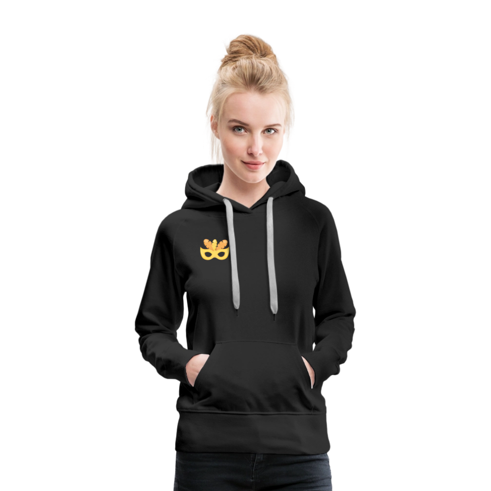 Frauen Flauschrausch Hoodie - Schwarz