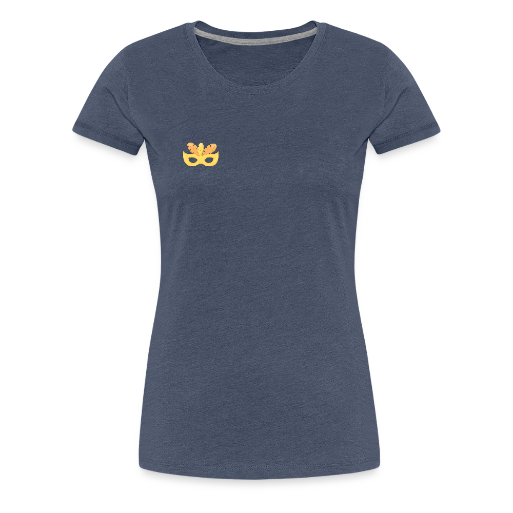 Frauen "feel the beat" T-Shirt - Blau meliert