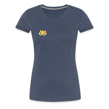 Frauen "feel the beat" T-Shirt - Blau meliert