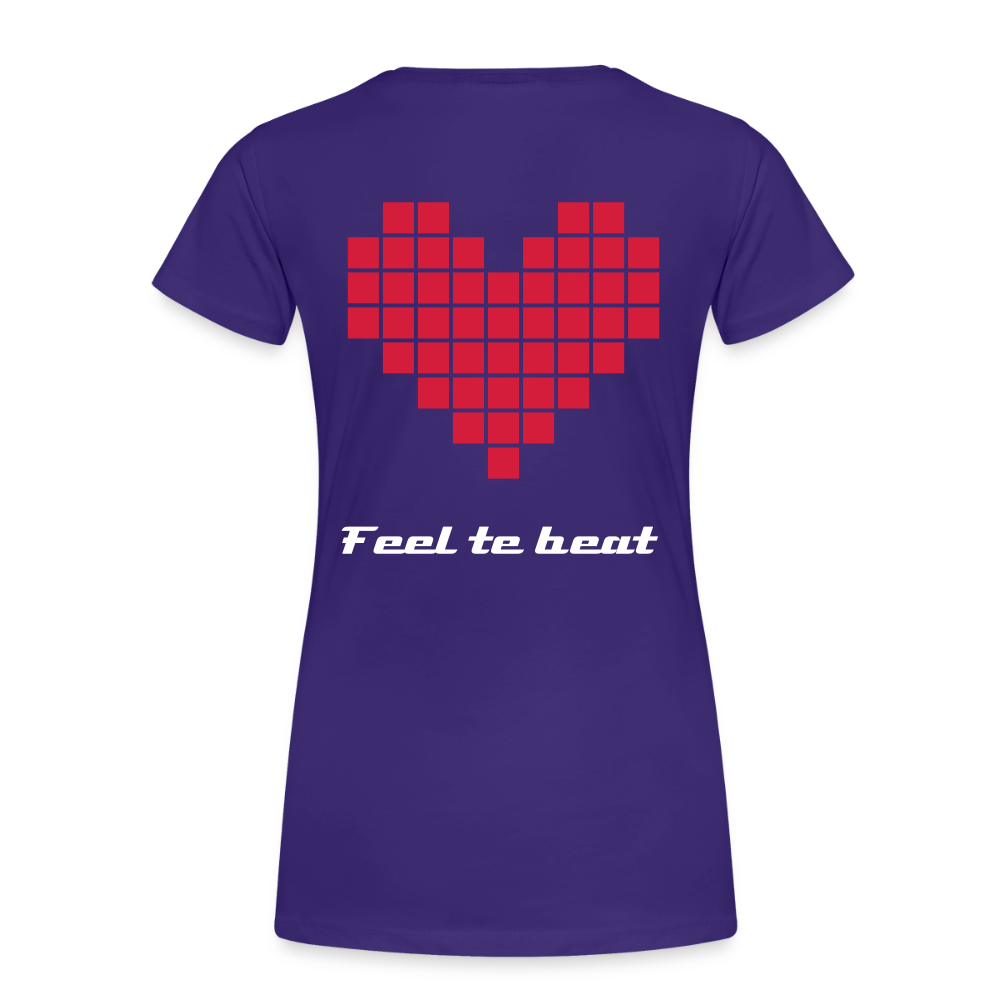 Frauen "feel the beat" T-Shirt - Lila