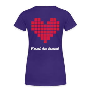 Frauen "feel the beat" T-Shirt - Lila