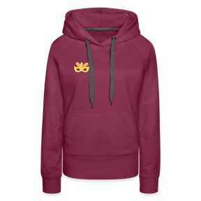 Frauen Flauschrausch Hoodie - Bordeaux