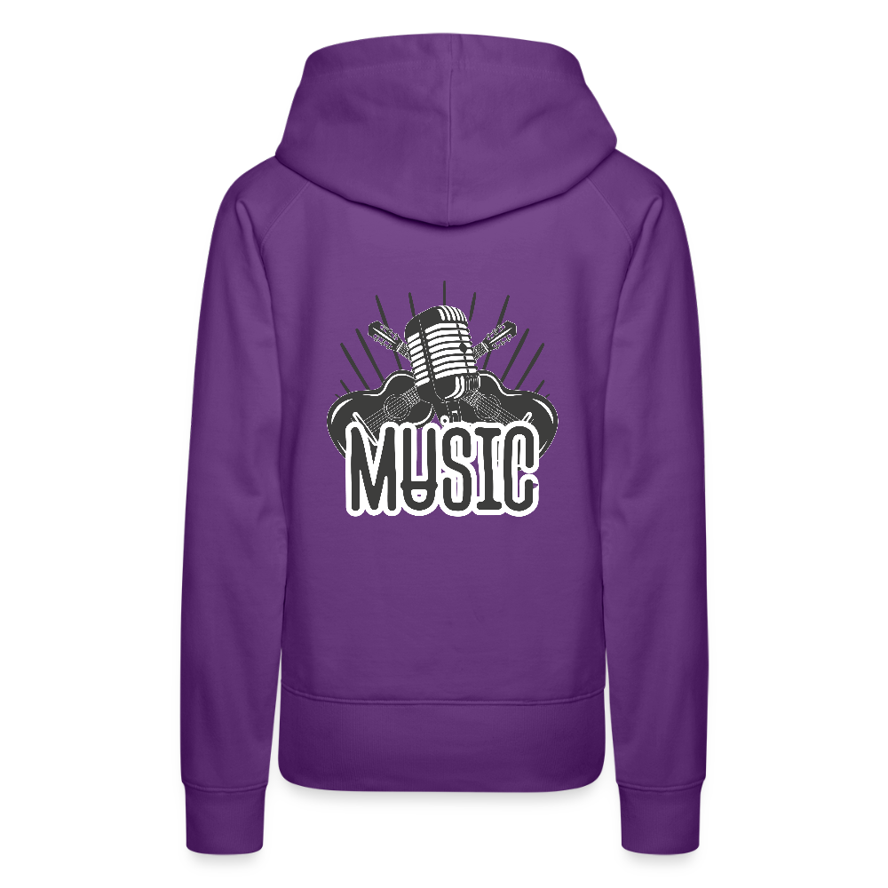 Frauen Flauschrausch Hoodie - Purple