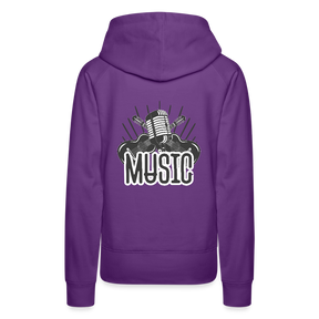 Frauen Flauschrausch Hoodie - Purple