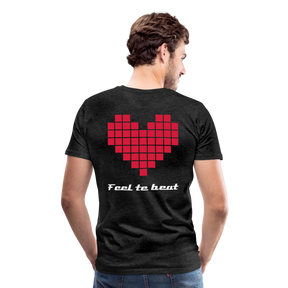 Männer "Feel the beat" T-Shirt - Anthrazit