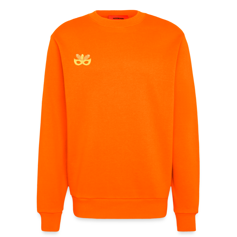 Organic Relaxed Crew Neck Made in EU - SUNSET ORANGE