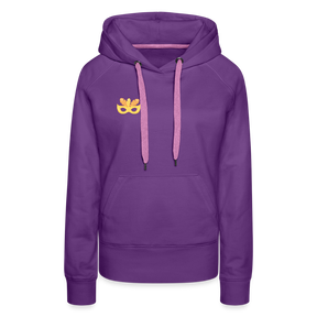 Frauen Flauschrausch Hoodie - Purple