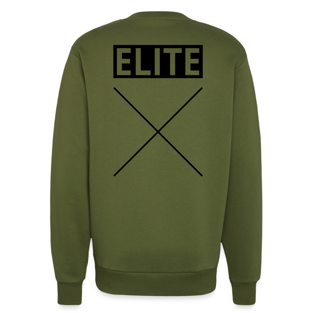 Organic Relaxed Crew Neck Made in EU - MOSS GREEN