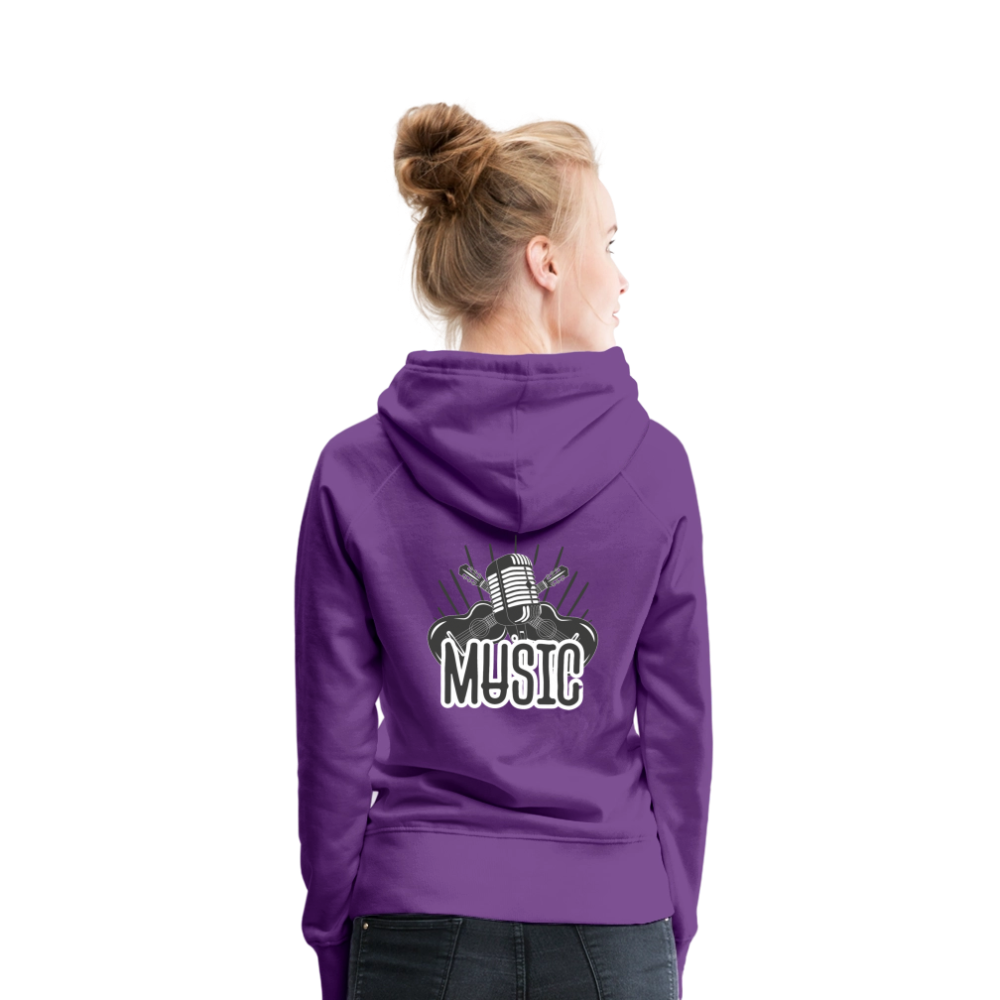 Frauen Flauschrausch Hoodie - Purple