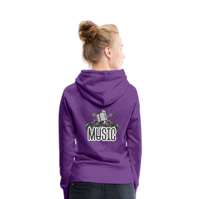 Frauen Flauschrausch Hoodie - Purple