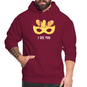 Flauschrausch BallMask Hoodie - bordeaux