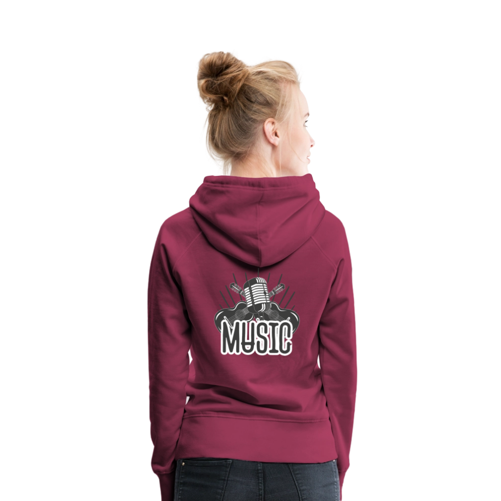 Frauen Flauschrausch Hoodie - Bordeaux