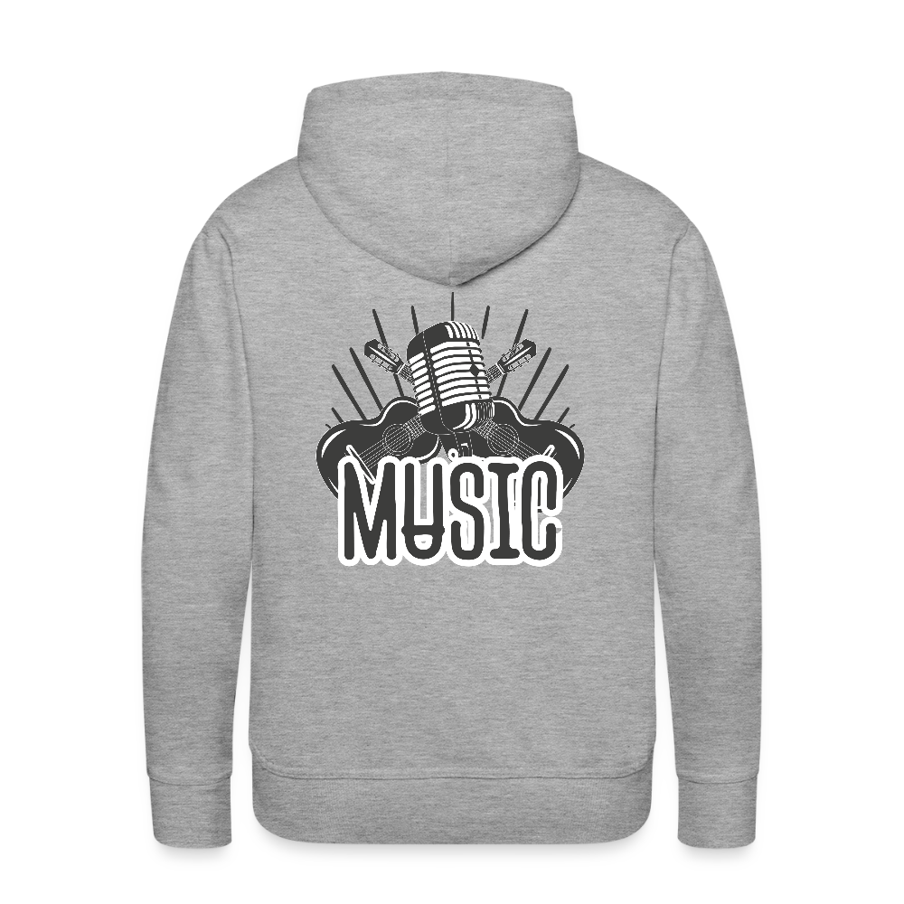 Männer Flauschrausch Hoodie - Grau meliert