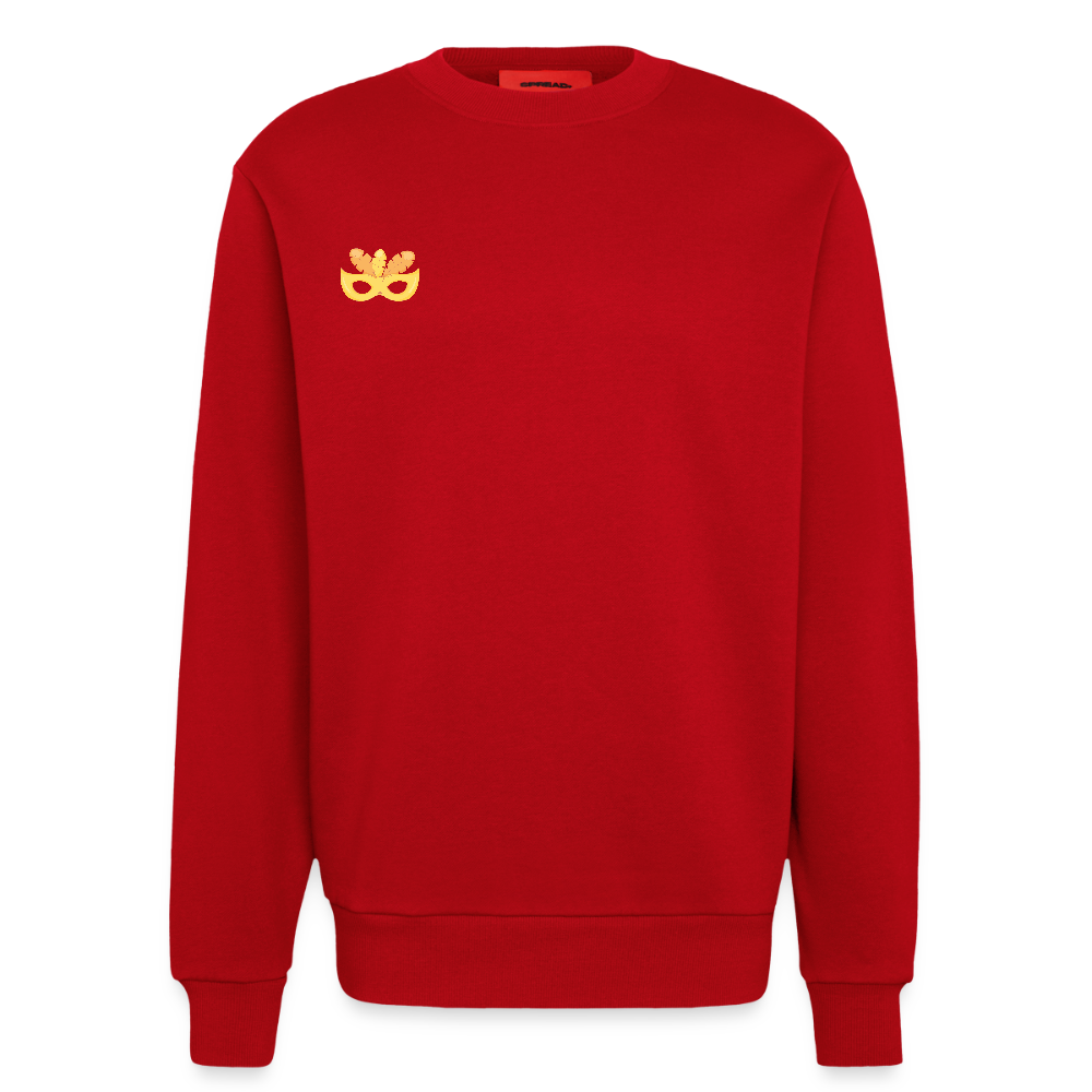 Organic Relaxed Crew Neck Made in EU - Rot