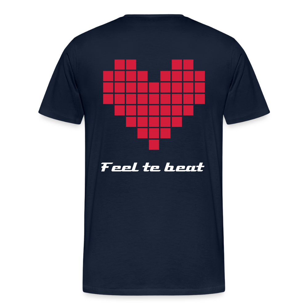 Männer "Feel the beat" T-Shirt - Navy