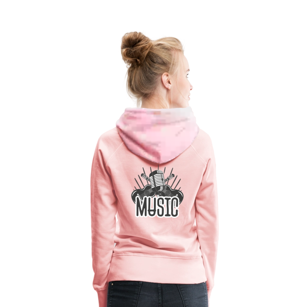 Frauen Flauschrausch Hoodie - Kristallrosa