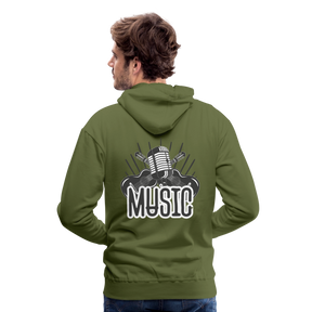 Männer Flauschrausch Hoodie - Olivgrün