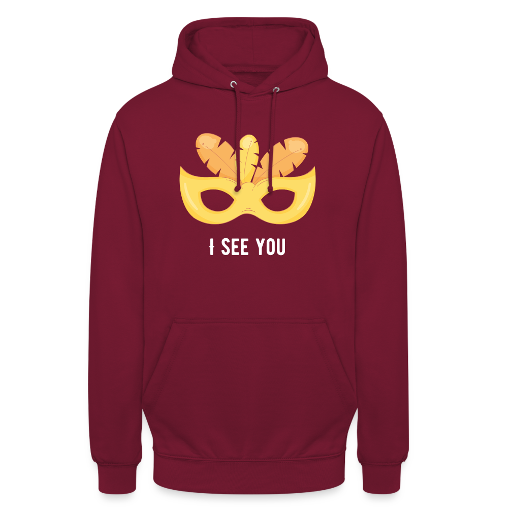 Flauschrausch BallMask Hoodie - bordeaux