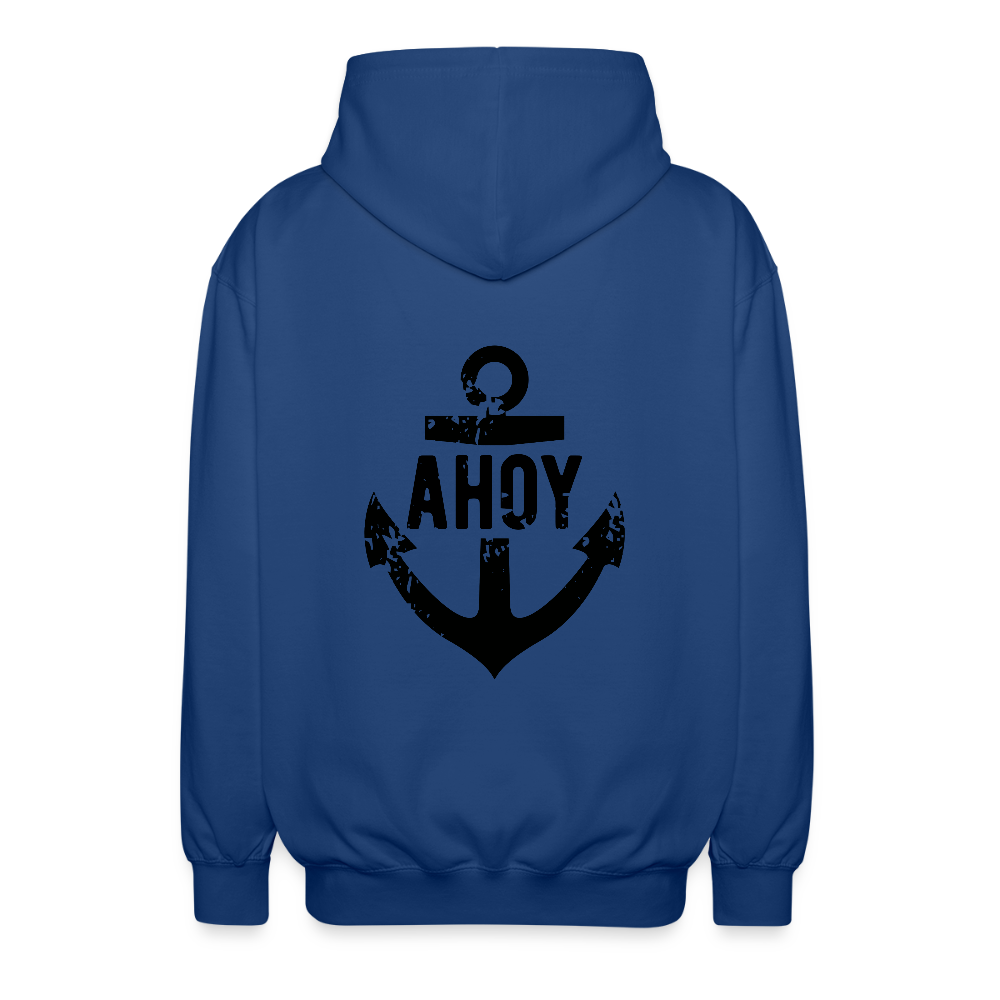 Unisex Maritimer Style mit „Ahoy“-Anker-Print ⚓ - Royalblau