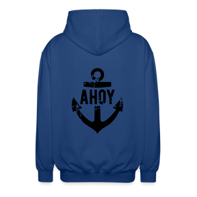 Unisex Maritimer Style mit „Ahoy“-Anker-Print ⚓ - Royalblau