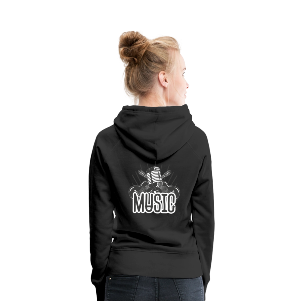 Frauen Flauschrausch Hoodie - Schwarz