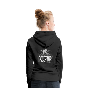 Frauen Flauschrausch Hoodie - Schwarz