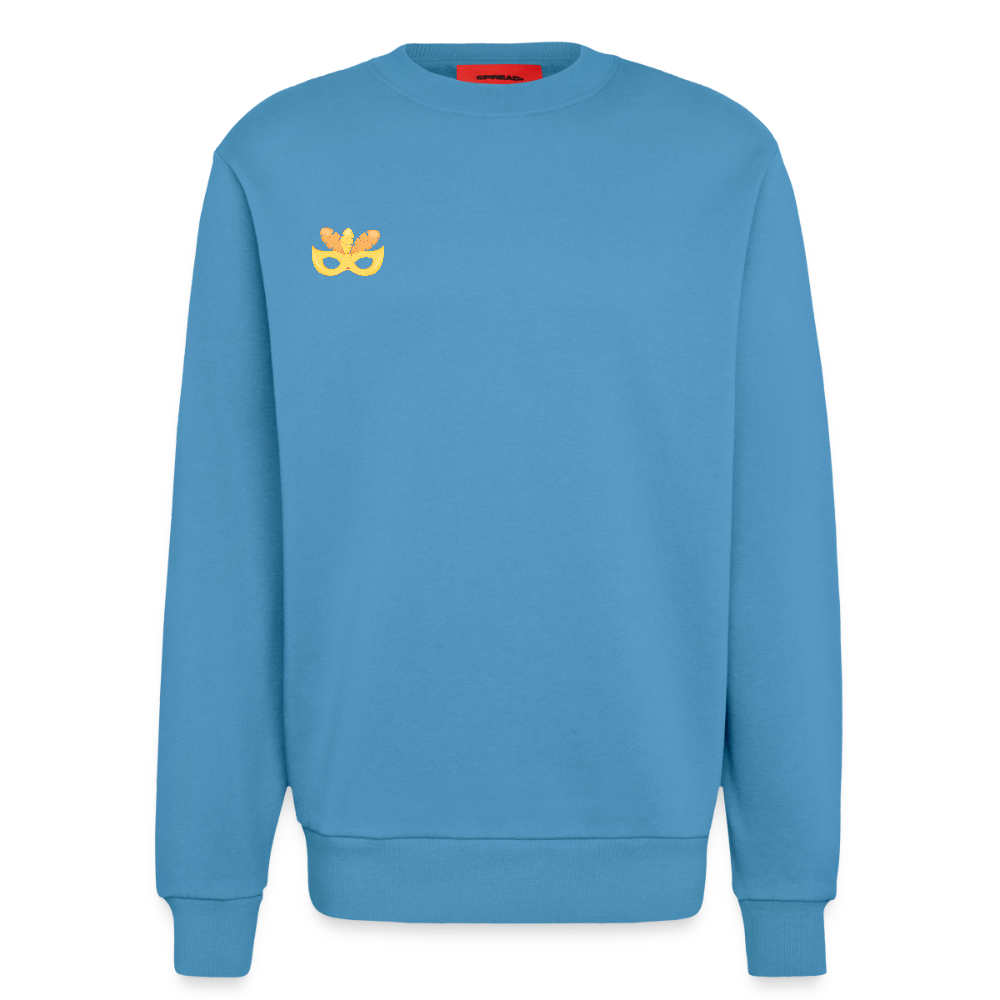 Organic Relaxed Crew Neck Made in EU -  Sol Blue