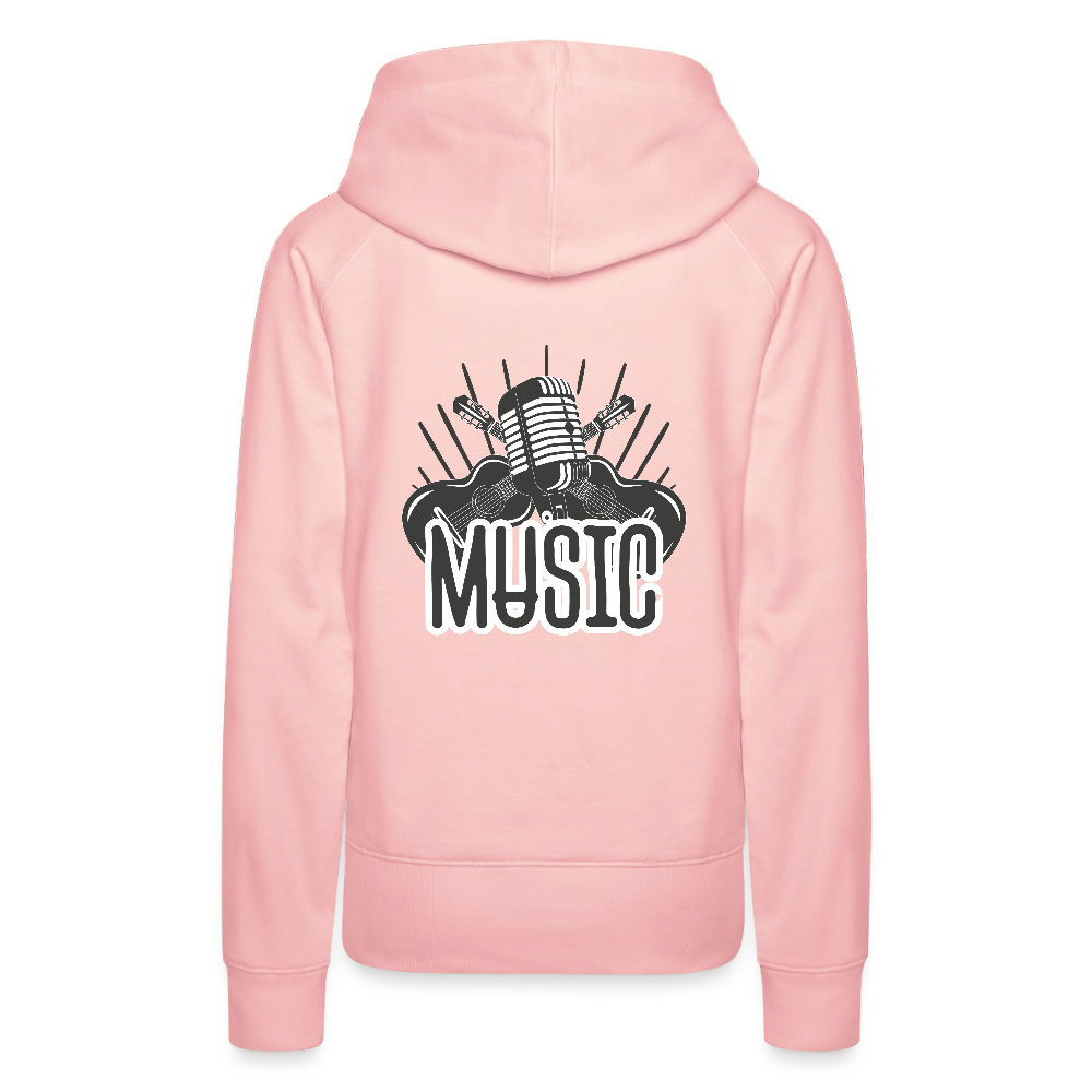 Frauen Flauschrausch Hoodie - Kristallrosa