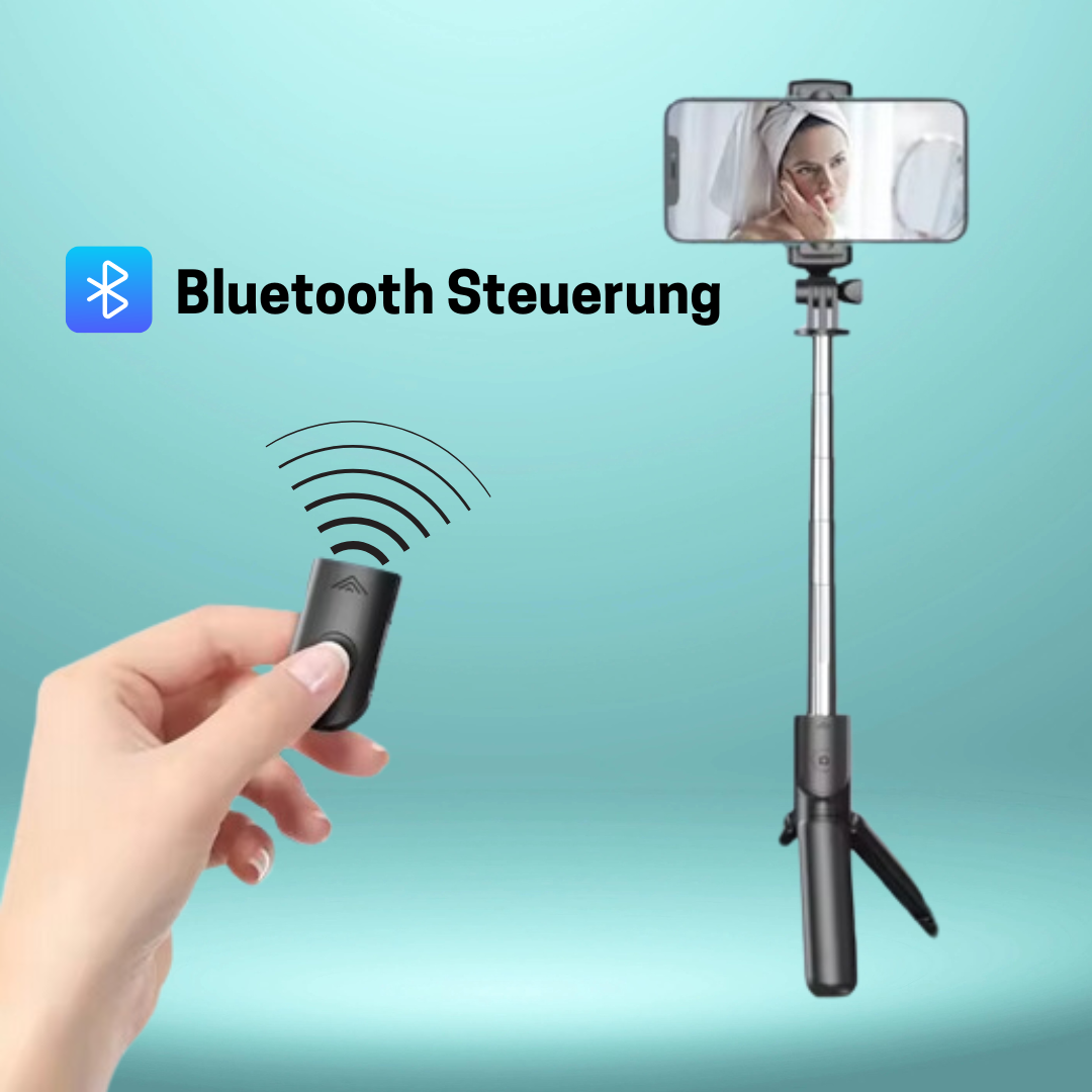 Bluetooth Selfie-Stick mit Stativ & Fernbedienung